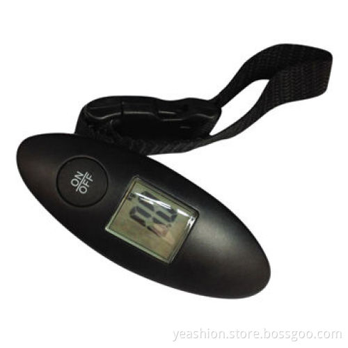 Portable mini digital travel electronic scale with tape in black color